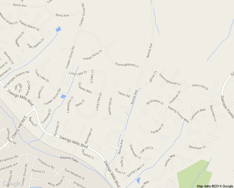 map of restaurants, bars, coffee shops, grocery stores, and more near 3813 Tabor Road in Owings Mills