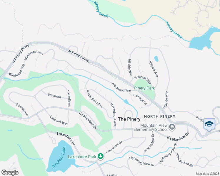 map of restaurants, bars, coffee shops, grocery stores, and more near 8052 Windwood Way in Parker