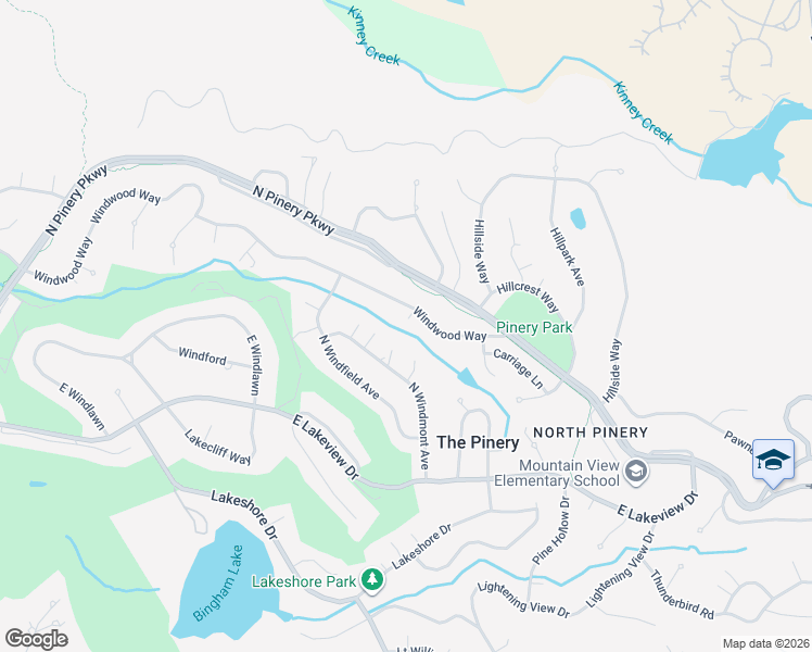 map of restaurants, bars, coffee shops, grocery stores, and more near 8056 Windwood Way in Parker