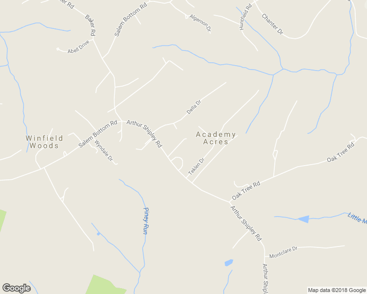 map of restaurants, bars, coffee shops, grocery stores, and more near 4271 Arthur Shipley Road in Westminster