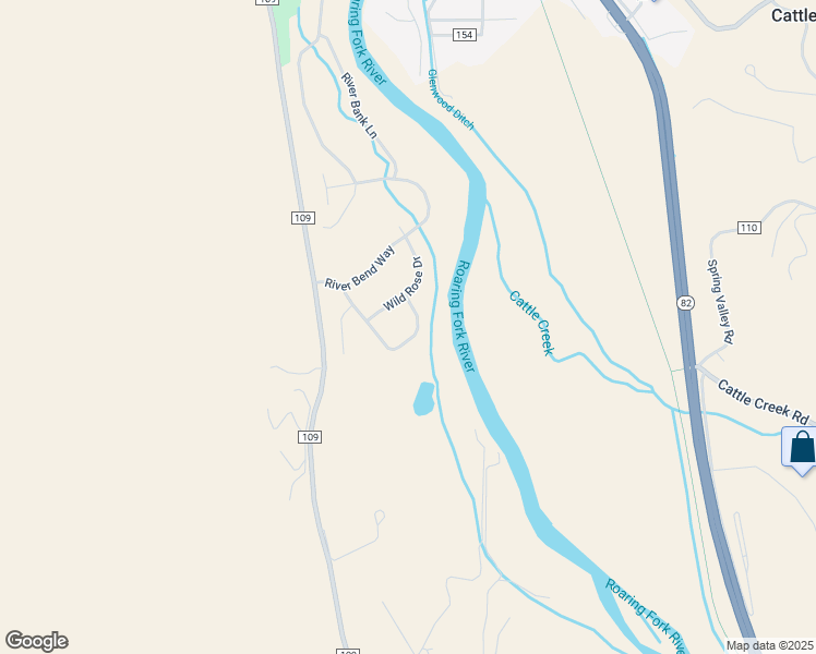 map of restaurants, bars, coffee shops, grocery stores, and more near 252 Silver Mountain Drive in Glenwood Springs