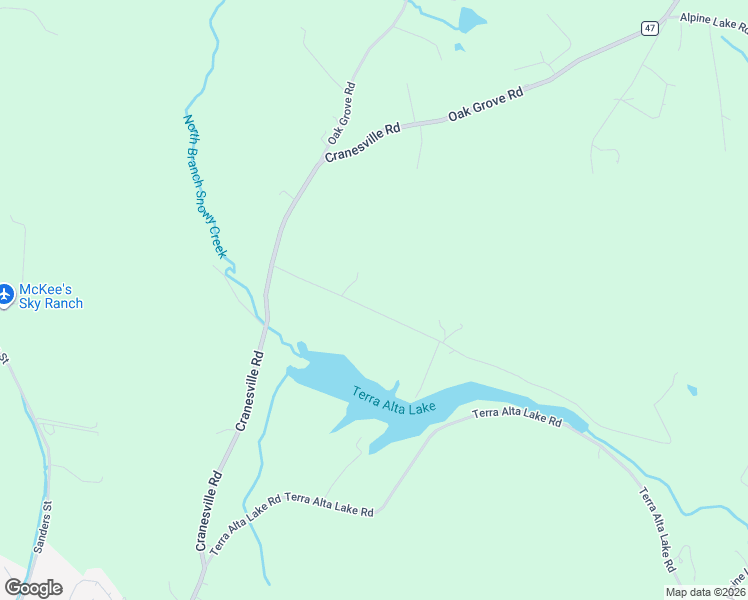 map of restaurants, bars, coffee shops, grocery stores, and more near 267 Camp Galilee Road in Terra Alta