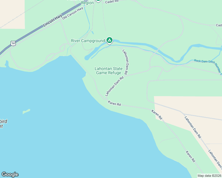 map of restaurants, bars, coffee shops, grocery stores, and more near 20144 Lahontan Dam Road in Fallon