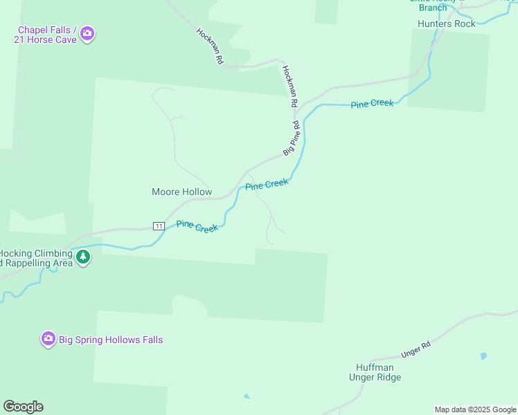 map of restaurants, bars, coffee shops, grocery stores, and more near 25873 Big Pine Road in Rockbridge