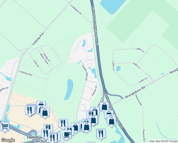 map of restaurants, bars, coffee shops, grocery stores, and more near 2000 Timber Glen Drive in Hamilton