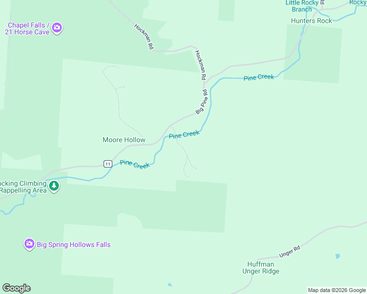 map of restaurants, bars, coffee shops, grocery stores, and more near 25873 Big Pine Road in Rockbridge