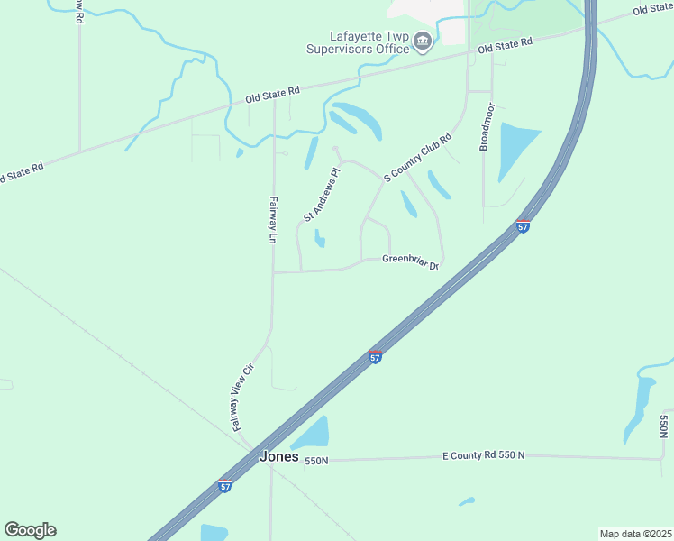 map of restaurants, bars, coffee shops, grocery stores, and more near 3 Greenbriar Drive in Mattoon