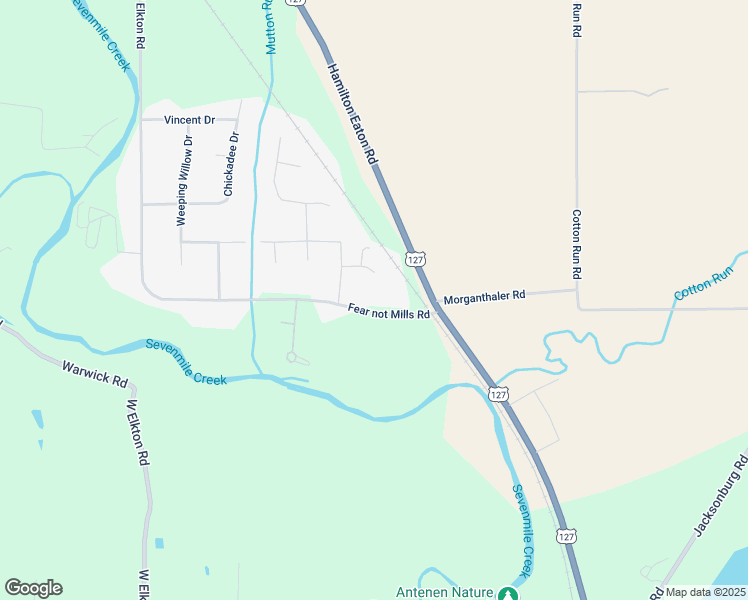 map of restaurants, bars, coffee shops, grocery stores, and more near 3278 Fear not Mills Road in Hamilton