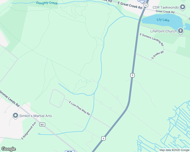 map of restaurants, bars, coffee shops, grocery stores, and more near 613 Park Place in Galloway