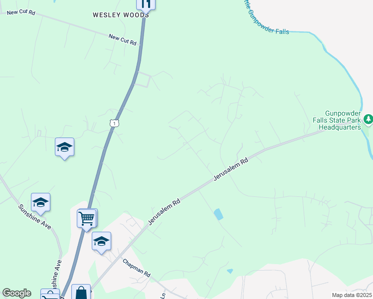 map of restaurants, bars, coffee shops, grocery stores, and more near 7713 Buckhill Road in Kingsville