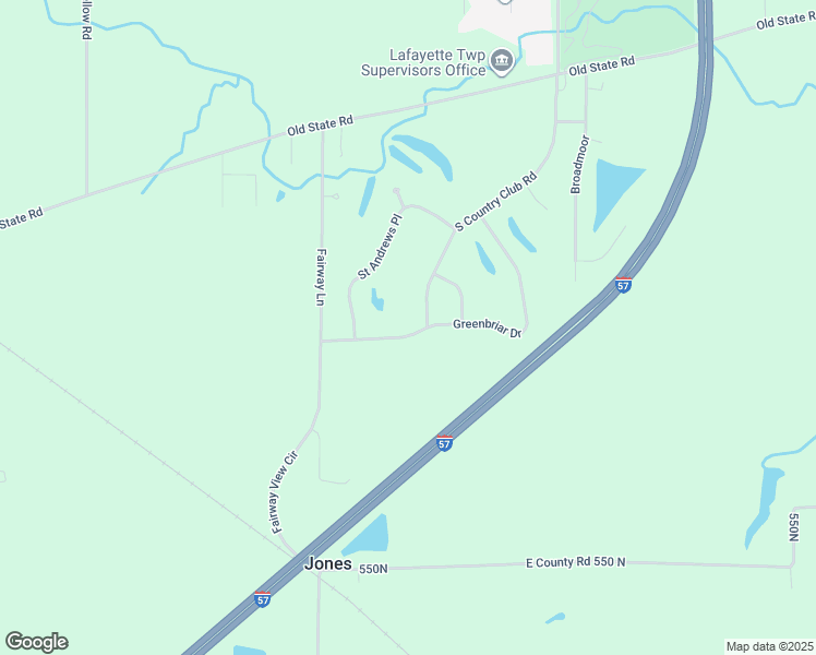 map of restaurants, bars, coffee shops, grocery stores, and more near 3-7 Greenbriar Drive in Mattoon