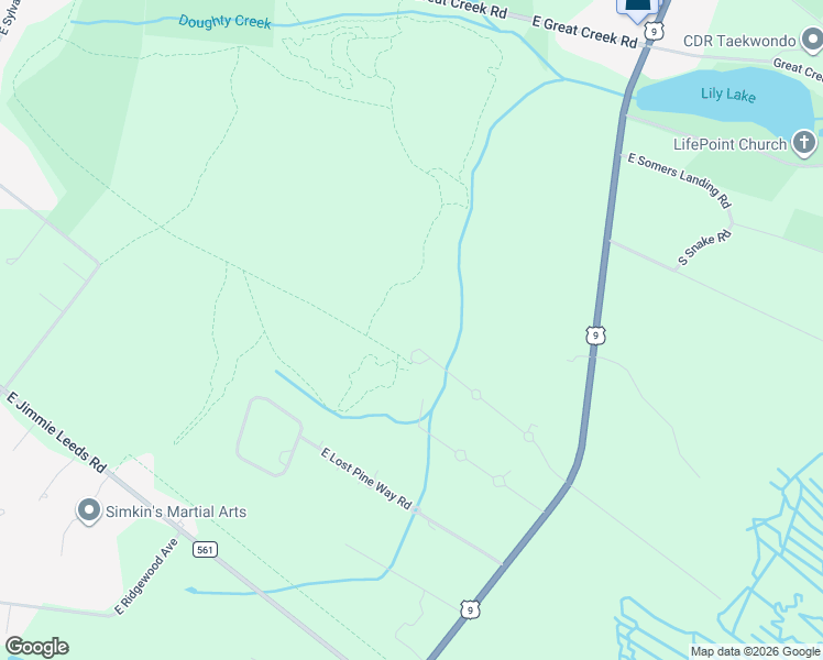 map of restaurants, bars, coffee shops, grocery stores, and more near 613 Park Place in Galloway