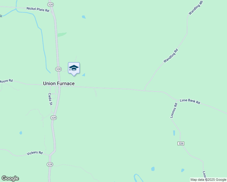 map of restaurants, bars, coffee shops, grocery stores, and more near 36511 Lime Bank Road in Logan