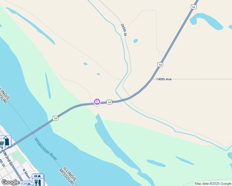 map of restaurants, bars, coffee shops, grocery stores, and more near 13995 U.S. 54 in Rockport