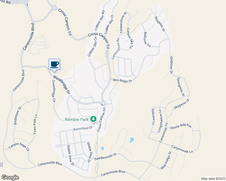 map of restaurants, bars, coffee shops, grocery stores, and more near 6762 Canyonpoint Road in Castle Pines