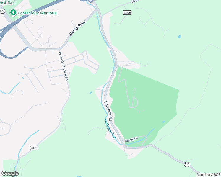 map of restaurants, bars, coffee shops, grocery stores, and more near 521 East Grafton Road in Fairmont