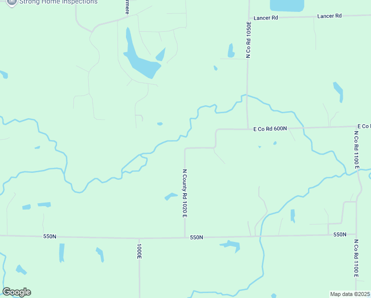 map of restaurants, bars, coffee shops, grocery stores, and more near 5542 North County Road 1020 East in Mattoon