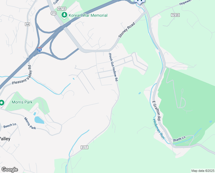 map of restaurants, bars, coffee shops, grocery stores, and more near 18 Dusty Trail in Fairmont
