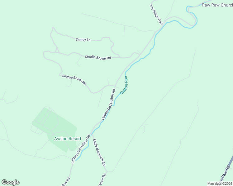 map of restaurants, bars, coffee shops, grocery stores, and more near 1569 Critton-Owl Hollow Road in Paw Paw