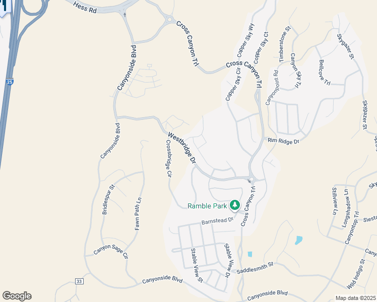map of restaurants, bars, coffee shops, grocery stores, and more near 1415 Westbridge Drive in Castle Pines