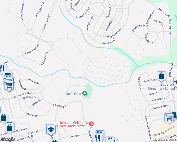 map of restaurants, bars, coffee shops, grocery stores, and more near 113 Boxwood Road in Middletown