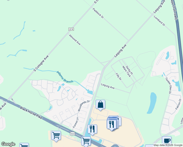 map of restaurants, bars, coffee shops, grocery stores, and more near 3425 Juniper Court in Hamilton
