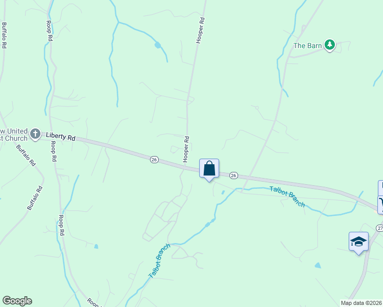 map of restaurants, bars, coffee shops, grocery stores, and more near 4195 Hooper Road in New Windsor