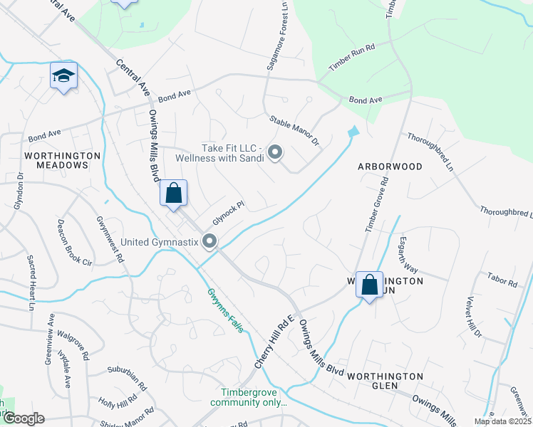 map of restaurants, bars, coffee shops, grocery stores, and more near 12266 Bonmot Place in Reisterstown