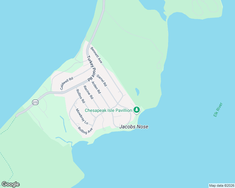map of restaurants, bars, coffee shops, grocery stores, and more near 319 Rolling Avenue in North East