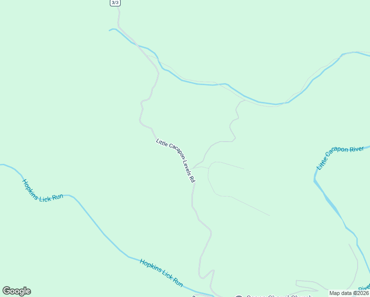 map of restaurants, bars, coffee shops, grocery stores, and more near 4365 Little Cacapon-Levels Road in Points