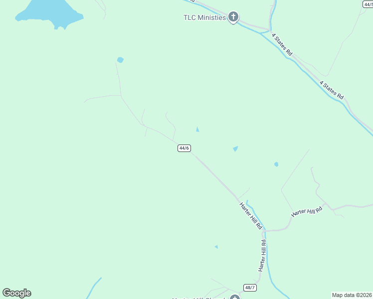 map of restaurants, bars, coffee shops, grocery stores, and more near Harter Hill Road in Marion County