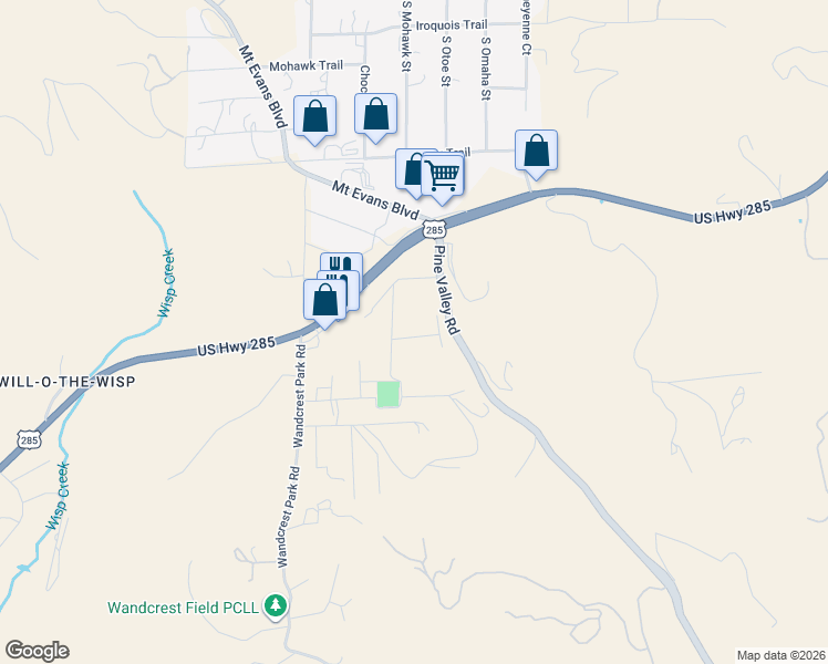 map of restaurants, bars, coffee shops, grocery stores, and more near 13726 South Cypress Street in Pine