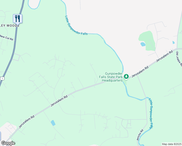 map of restaurants, bars, coffee shops, grocery stores, and more near 12444 Jerusalem Road in Kingsville
