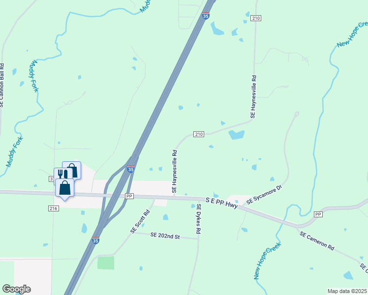 map of restaurants, bars, coffee shops, grocery stores, and more near 7663 Southeast Haynesville Road in Holt