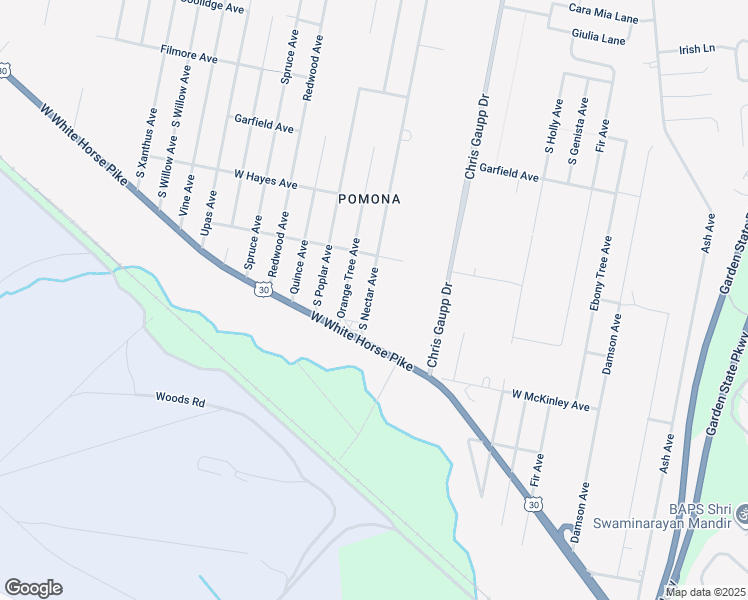 map of restaurants, bars, coffee shops, grocery stores, and more near 464 South Nectar Avenue in Galloway