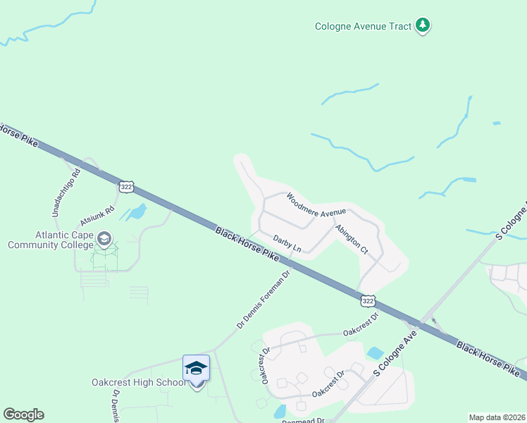 map of restaurants, bars, coffee shops, grocery stores, and more near 174 Darby Lane in Hamilton Township