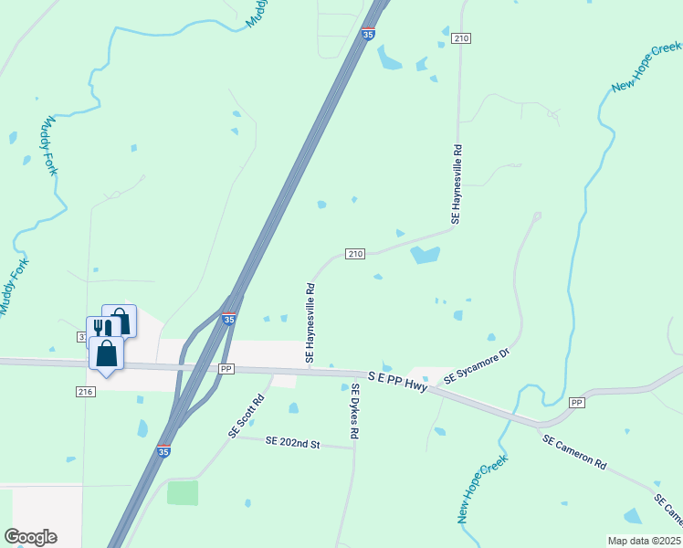 map of restaurants, bars, coffee shops, grocery stores, and more near 7663 Southeast Haynesville Road in Holt