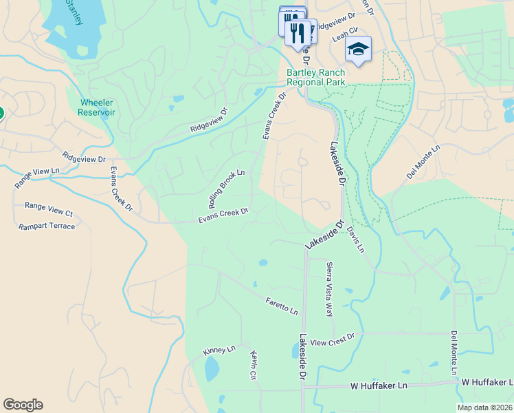 map of restaurants, bars, coffee shops, grocery stores, and more near 1895 Vintner Court in Reno