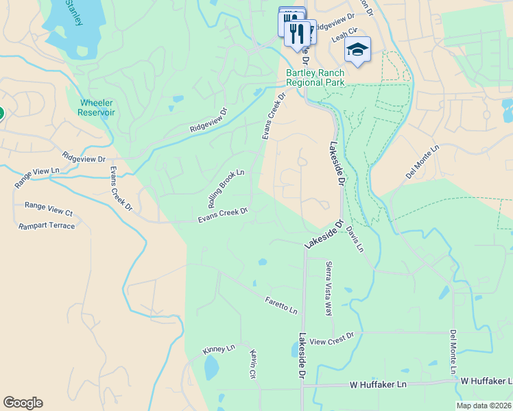 map of restaurants, bars, coffee shops, grocery stores, and more near 1895 Vintner Court in Reno