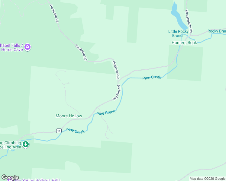map of restaurants, bars, coffee shops, grocery stores, and more near 26168-26198 County Road 11 in Rockbridge
