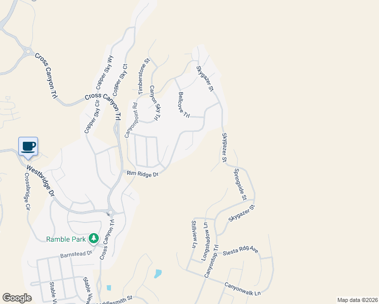 map of restaurants, bars, coffee shops, grocery stores, and more near 7018 Rim Ridge Drive in Castle Pines