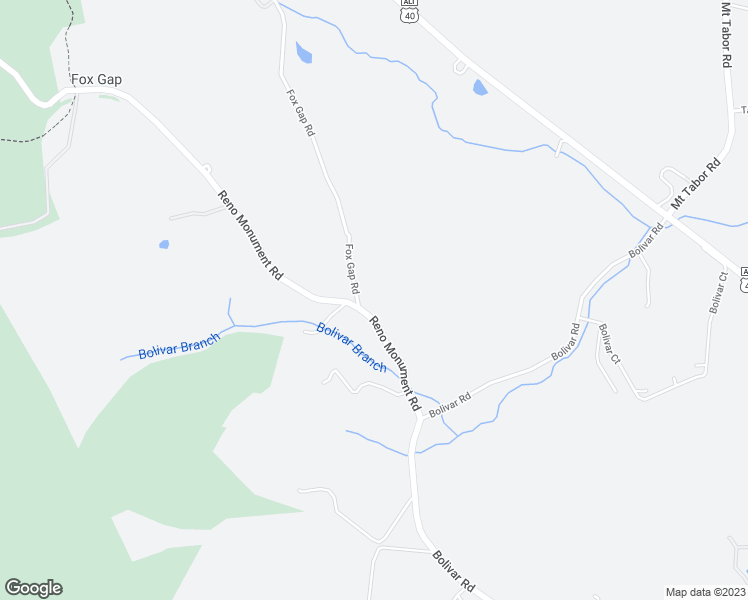 map of restaurants, bars, coffee shops, grocery stores, and more near 8409 Fox Gap Road in Middletown