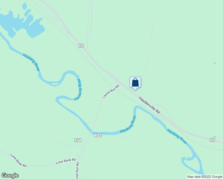 map of restaurants, bars, coffee shops, grocery stores, and more near 17666-17704 Laurel Run Road in Nelsonville