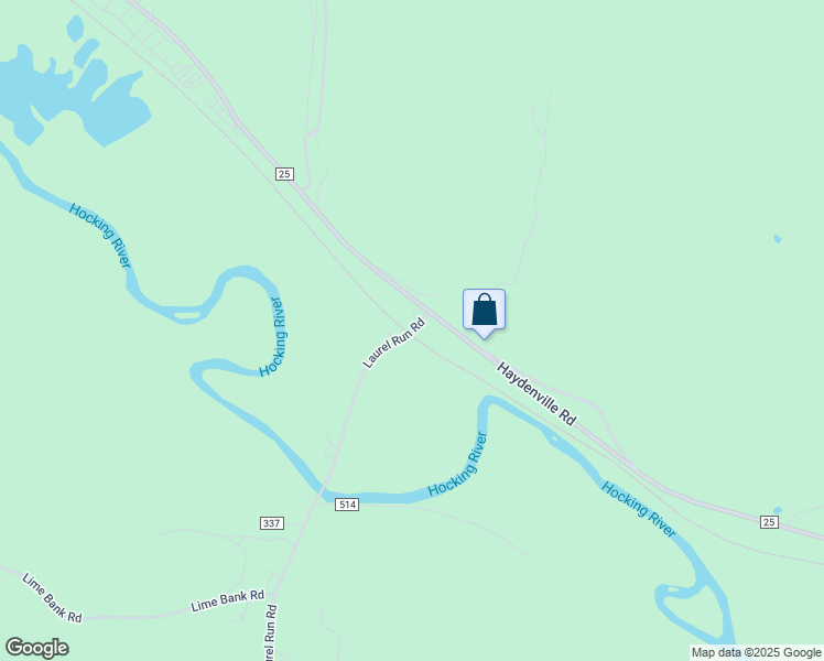 map of restaurants, bars, coffee shops, grocery stores, and more near 17666 Laurel Run Road in Nelsonville