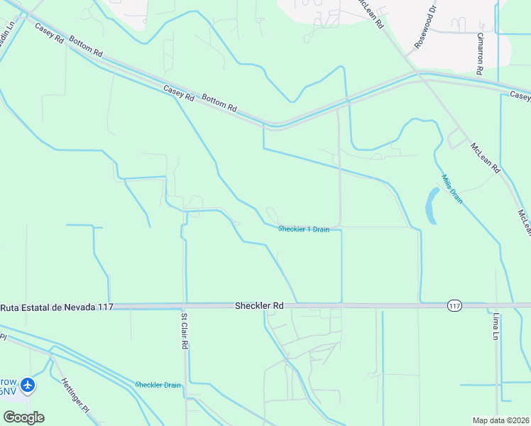 map of restaurants, bars, coffee shops, grocery stores, and more near 4433 Casey Road in Fallon