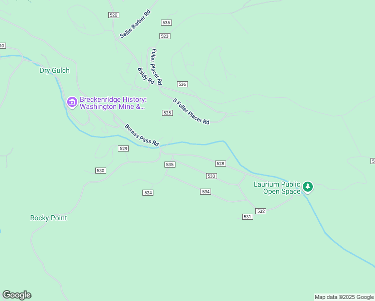 map of restaurants, bars, coffee shops, grocery stores, and more near 61 County Road 533 in Breckenridge