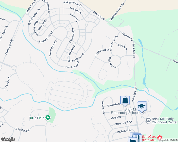 map of restaurants, bars, coffee shops, grocery stores, and more near 527 Saint Michael Drive in Middletown