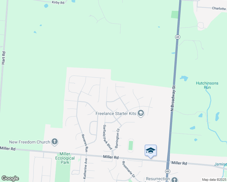 map of restaurants, bars, coffee shops, grocery stores, and more near 1645 Cantebury Lane in Lebanon
