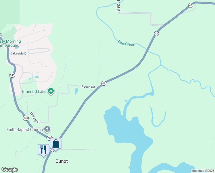 map of restaurants, bars, coffee shops, grocery stores, and more near 4300-4398 Almond Road in Cloverdale