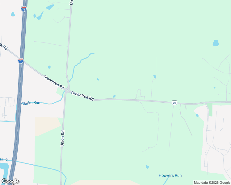 map of restaurants, bars, coffee shops, grocery stores, and more near 5634 Greentree Road in Lebanon